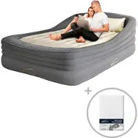 Aerorest Prime Frame 2-persoons luchtbed - Extra lang | 210 cm | Inclusief hoeslaken | Ideaal luchtbed voor langere personen | 2-in-1 luchtbed