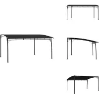 vidaXL Tuinzonwering, 4x3x2,55 m, antraciet - Paviljoenen & feesttenten