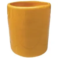 Val Pottery Foolish Mokka beker D7cm H8cm geel