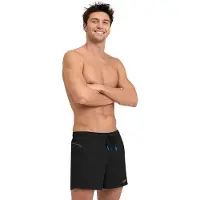 Arena Men's Pro_file Beach Short Black-asphalt-gold Maat: S | Zwembroeken Outlet | Heren | Zwart
