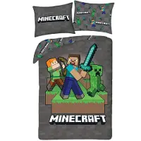 Halantex SP. z.o.o. Minecraft Version 4 140 X 200 Cm/70 X 90 Cm Dekbedovertrek