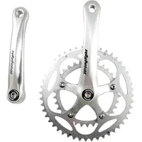Stronglight Impact Crankset 9/10-speed 34/48T, zilver 165mm 2022 Crankstellen