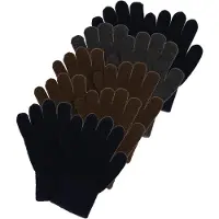 CeLaVi Handschoenen 'Magic' donkerblauw / donkerbruin / grijs gemêleerd