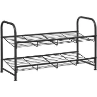 Songmics Metalen schoenenrek met 2 niveaus