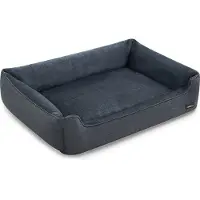 Feandrea Hondenmand met opstaande randen, Donkergrijs / L 120.00 x B 90.00 x H 30.00 cm