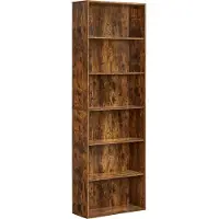 Vasagle Boekenkast met verstelbare planken, 6 niveaus / Vintagebruin