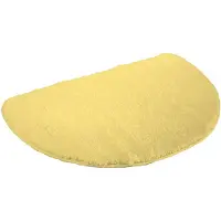 Kinzler J-10005/06 gele douchemat, microvezel, 50x80 cm halfrond