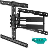 OEM TV muurbeugel draaibaar voor 32-75 inch TV's tot 40 kg, ultraslanke TV muurbeugel uitschuifbaar, kantelbaar max VESA 600x400 wandbeugel TV/TV muurbeugel zwart SM2-B