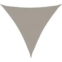 vidaXL Zonnezeil 160 g/m² driehoekig 3x3x3 m HDPE lichtgrijs