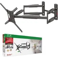 OEM 104 cm lange tv-muurbeugel, 13-90 inch dubbele arm, draaibare/volledig beweegbare luxe tv-beugel, belastbaar tot 60 kg, extra stabiel, voor LED OLED LCD, max. VESA 600x400