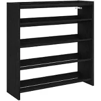 vidaXL Schoenenrek 80x25x81 cm bewerkt hout zwart