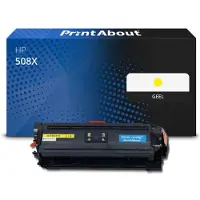 PrintAbout Toner 508X (CF362X) Geel Hoge capaciteit geschikt voor HP