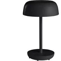 Expo Börse Solar Tafellamp - Ø18 x 29 cm - Warm Wit Licht - 1200mAh Accu - Zwart - Voor Binnen en Buiten