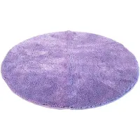 Kinzler J-10001/22 Lila badmat, microvezel, 90 cm rond