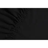 Ambiante Katoen - Splittopper Hoeslaken - 200x200/210 - Zwart