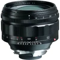 Voigtländer Nokton 50mm f/1.0 VM Leica M-mount objectief Zwart