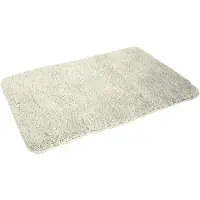 Kinzler J-10004/30 Zilveren badmat, microvezel, 50x80 cm