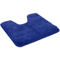 Kinzler J-10002/104 Koningsblauwe badmat, microvezel, 50x55 cm met uitsparing