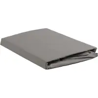 Ambiante Katoen - Splittopper Hoeslaken - 160x220 - Grijs