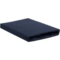 Ambiante Katoen - Topper Hoeslaken - 120x200 - Donker Blauw