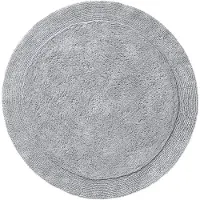 Erwin Müller badmat, badmat Uni Serie Stuttgart lichtgrijs Maat rond: 90 cm Ø - extra dik, hoog absorptievermogen, 100% katoen