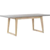 Beliani ORIA - Tuintafel - Grijs - 90 x 180 cm - Vezelcement
