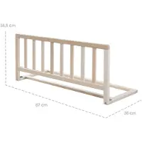 Roba Bedbeschermer 90 cm naturel