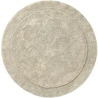 Erwin Müller badmat, badmat Uni Serie Stuttgart beige Maat rond: 90 cm Ø - extra dik, hoog absorptievermogen, 100% katoen
