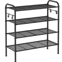Songmics Schoenenrek met roosterplanken voor 12 paar schoenen, 4 niveaus (28 x 68 x 70 cm)