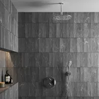 Saniclear Talpa inbouwregendouche 30cm rond met plafondarm en 2 standen handdouche chroom