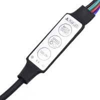 vidaXL TV-meubel - TV-meubels - 135 x 39 x 30 cm - RGB LED-verlichting - Zwart - Bewerkt hout - Kast
