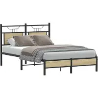 vidaXL Bedframe zonder matras hout sonoma eikenkleurig 120x190 cm