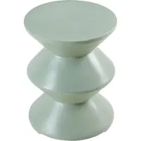 En.casa Bijzettafel Kyppeslo rond 47x37 cm mintgroen []