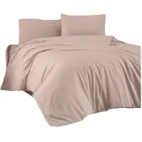 L'essentiel Maison , Dusty Rose, King-size beddengoedset (FR), Okerroze, 100% katoen ranforce, 240 x 220 cm