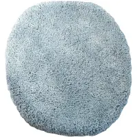 Kinzler J-10000/16 lichtblauw, microvezel, 47x50 cm toiletbrilhoes