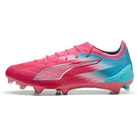 Puma Ultra 6 Ultimate Re-Charge Gras Voetbalschoenen (FG) Roze Blauw Wit
