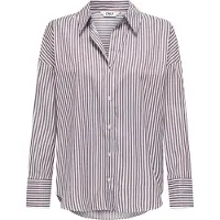 ONLY Blouse 'ONLOregon' wijnrood / wit