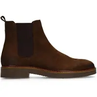 Manfield Taupe nubuck chelsea boots | Maat 43