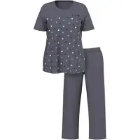 Ulla Popken Pyjama donkergrijs