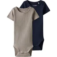 TWO SOON Rompertje/body navy / stone grey
