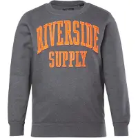 JP 1880 Sweatshirt donkergrijs / oranje