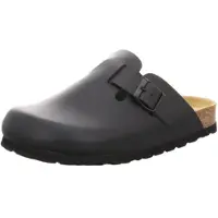 Natural Sense unisex pantoffels klomp leer Zwaart 1152538