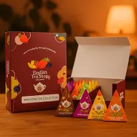 ETS English Tea Shop - Infusions Tea Collection – 30 Biologische Kruideninfusies – Luxe Theegeschenk in Bordeauxrode Doos – Thee Cadeau voor Hem & Haar