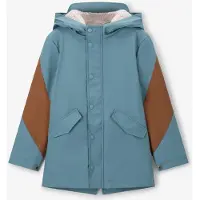 Sissy-Boy Blauwe lange regenjas met colourblock | Maat: 98-104