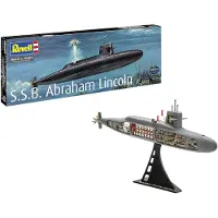 Revell Modelbouwpakket Militaire voertuigen - 05185 USS Abraham Lincoln met Interieur - SSBN-602 - George Washington-klasse - Onderzeeër Plastic - 1:253 - Modelbouw