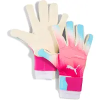 Puma ULTRA Ultimate RE-CHARGE hybride keepershandschoenen, Blauw/Roze/Wit, Maat 9,5