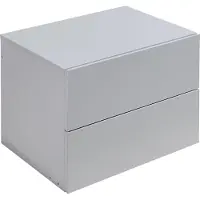 En.casa Nachtkastje zwevend Ampfing 40x29x30 cm lichtgrijs []