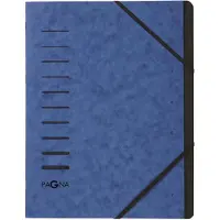 Pagna Sorteermap A4 Effen Karton 7-delig Blauw 24,5 x 0,4 x 32 cm (B x D x H)