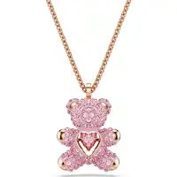 Swarovski Collier - - Teddy - Roségoud - Pendentif beer met pavé - -kristallen