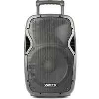 VONYX AP1200PA mobiele speaker met Bluetooth, mp3 speler en 2